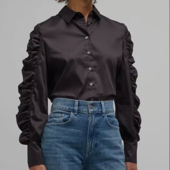 HARSHAMN Juliana Shirt Black Size XS - Picture 1 of 3